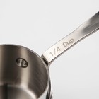 Ковш из нержавеющей стали, 60 мл, 4,7×4,7×4, марка стали 304, толщина 1,2 мм, металлическая ручка, цвет серебряный 7355627