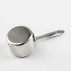 Ковш из нержавеющей стали, 80 мл, 5,5×5,5×3,5, марка стали 304, толщина 1,2 мм, металлическая ручка, цвет серебряный - фото 53928981