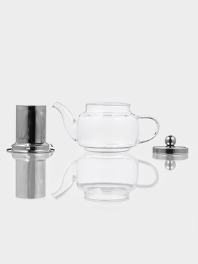 Заварочный чайник Magistro, 350 мл, металлическое сито, стекло, прозрачный