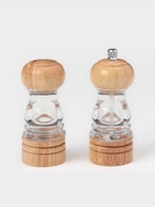Набор мельниц для соли и перца Доляна, 2 предмета: 10.5×5 см, 11.5×5 см, прозрачный - Фото 2