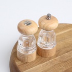 Набор мельниц для соли и перца Доляна, 2 предмета: 10.5×5 см, 11.5×5 см, прозрачный - Фото 15