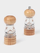 Набор мельниц для соли и перца Доляна, 2 предмета: 10.5×5 см, 11.5×5 см, прозрачный - Фото 9