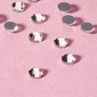 Стразы термоклеевые «Круг», стеклянные, d = 2,8 мм, 100 шт, цвет серебряный - Фото 3