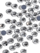 Стразы термоклеевые «Круг», стеклянные, d=4 мм, 100 шт., цвет серебряный - Фото 2