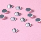Стразы термоклеевые «Круг», стеклянные, d = 4,8 мм, 100 шт, цвет серебряный - Фото 3