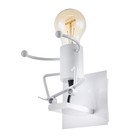 Бра "Человечек" E27 40Вт белый 14х14х17 см - фото 21479097