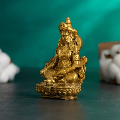 Фигурка гипс «Кубера-бог богатства», состаренное золото, 11×7×6 см