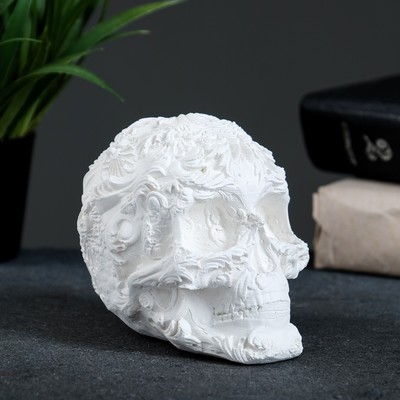 Фигура "Череп цветной" 10х12х8см