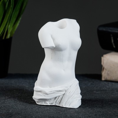 Ваза «Женское тело», 10×6×5 см, гипс, белая