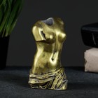 Ваза "Женское тело" золото, 10х6х5см - фото 9559604