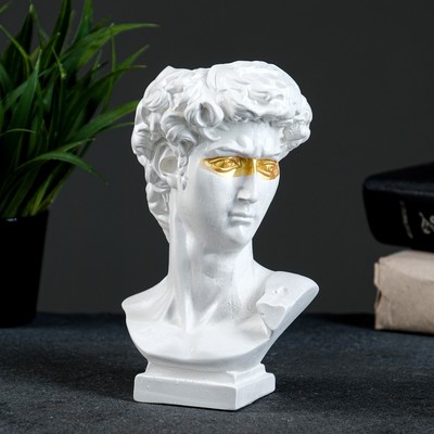 Ваза «Бюст Давида», 16×9×10 см, гипс, белая