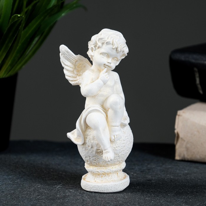 Фигура "Ангел на шаре" позолота, 11х5х5см - Фото 1