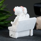 Фигурка гипс «Ангел на скамейке», перламутр, 8×7×5 см - Фото 3