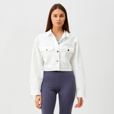 Жакет женский MINAKU: Casual Collection, размер 48, белый