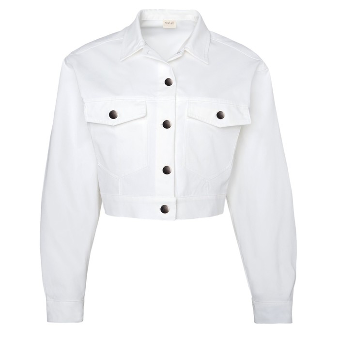 Жакет женский MINAKU: Casual Collection цвет белый, р-р 52 52785