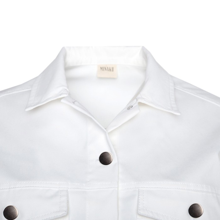 Жакет женский MINAKU: Casual Collection цвет белый, р-р 52 52785