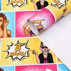 Бумага упаковочная глянцевая "POP ART Красотка", 50 х 70 см, набор 10 шт. 7696133 - фото 16335547