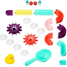 Игрушка для ванны Крошка Я «Водная горка», 11 деталей, 5 игрушек, ковш, на присосках - Фото 2