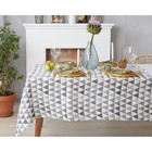 Набор кухонный «Доляна»: скатерть 145×200 см, салфетки 40×40 см, 4 шт., треугольники, 100% п/э, рогожка 200 г/м² - фото 51068863