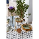 Набор кухонный «Доляна»: скатерть 145×200 см, салфетки 40×40 см, 4 шт., треугольники, 100% п/э, рогожка 200 г/м² - фото 51068865