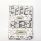 Набор кухонный «Доляна»: скатерть 145×200 см, салфетки 40×40 см, 4 шт., треугольники, 100% п/э, рогожка 200 г/м² - фото 51068867