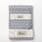 Набор Доляна скатерть 145х200см/салфетки 40х40см 4шт, Ёлочка, 100%пэ, рогожка 200 гр/м - фото 25269724