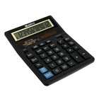 Калькулятор настольный большой 12-разрядный, SKAINER SK-777M, двойное питание, двойная память, 157 x 200 x 32 мм, черный - фото 9777749
