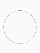 Основа для колье (чокер) с замком, 1 мм, цвет стальной, 45 см - Фото 1