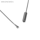 Основа для колье (чокер) с замком, 1 мм, цвет стальной, 45 см - Фото 2