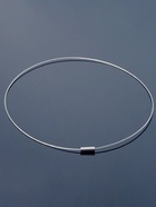 Основа для колье (чокер) с замком, 1 мм, цвет стальной, 45 см - Фото 6