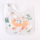 Нагрудник для кормления Крошка Я «Baby of nature» непромокаемый на липучке, с карманом - Фото 3