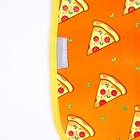 Нагрудник для кормления «Pizza» непромокаемый на липучке, с карманом - Фото 3