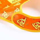 Нагрудник для кормления «Pizza» непромокаемый на липучке, с карманом - Фото 5