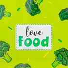 Нагрудник для кормления «Love food» непромокаемый на липучке, с карманом - Фото 5