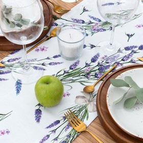Дорожка на стол "Этель" Lavender 30х70 см, 100% хлопок, саржа 190 г/м2