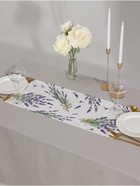 Дорожка на стол Этель Lavender 30×70 см, 100% хлопок, саржа 190 г/м², белая - Фото 9