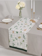 Дорожка на стол «Этель» Flora, 40×149 см, 100% хлопок, саржа 190 г/м², белая - Фото 2