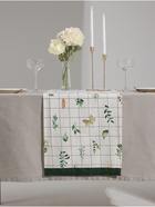 Дорожка на стол «Этель» Flora, 40×149 см, 100% хлопок, саржа 190 г/м², белая - Фото 3