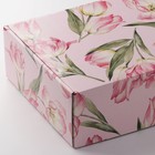 Коробка складная «Цветы», УФ-лак, 30,7 × 22 × 9,5 см - фото 809220544