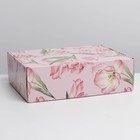 Коробка складная «Цветы», УФ-лак, 30,7 × 22 × 9,5 см - фото 809220545