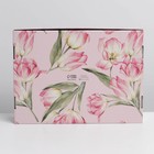 Коробка складная «Цветы», УФ-лак, 30,7 × 22 × 9,5 см - фото 809220549