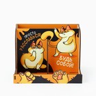 Органайзер для канцелярии, настольный, с местом под телефон «Рыжий кот» - Фото 5