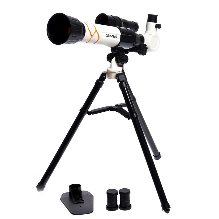Телескоп детский «Юный астроном», увеличение X20, 30, 40, с держателем для телефона - фото 1886766554