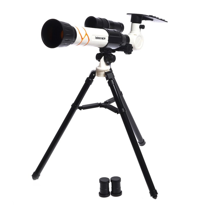Телескоп детский «Юный астроном», увеличение X20, 30, 40, с держателем для телефона - фото 1886766555