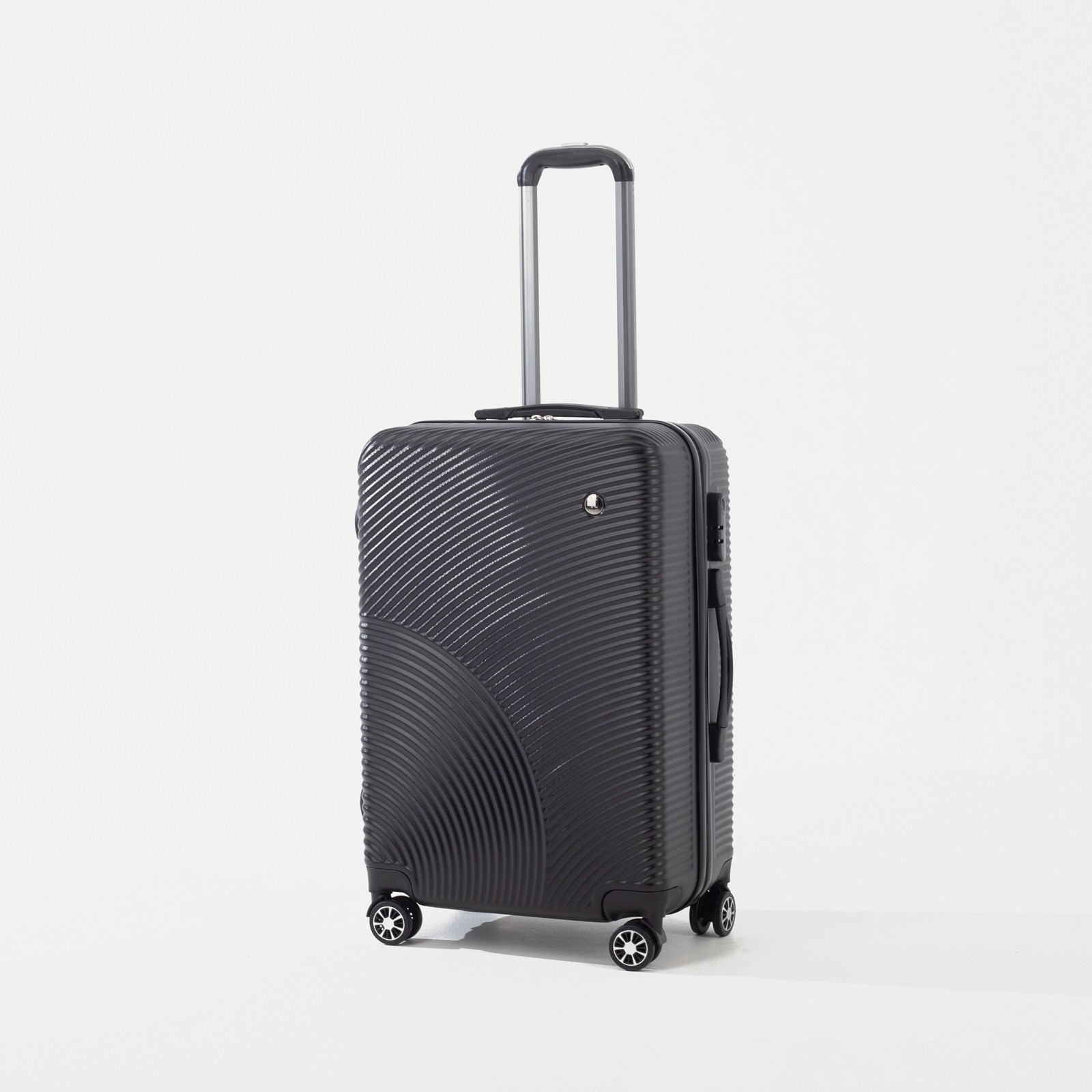 Чемодан средний 60 л (M), «Фабрика КАРТЕКС», отдел на молнии, кодовый ...