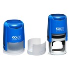 Оснастка для круглой печати автоматическая COLOP Printer R30, диаметр 30 мм, с крышкой, корпус синий - фото 9881555