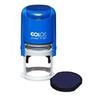 Оснастка для круглой печати автоматическая COLOP Printer R30, диаметр 30 мм, с крышкой, корпус синий - Фото 3