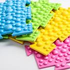 Детский массажный коврик - пазл, 8 модулей размерами 27,3 х 17,3 см, цвета МИКС - Фото 3