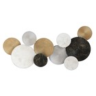 Декор настенный металл "Плетение" золото и серебро 60х6,5х120 см - фото 23581549