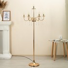 Торшер 2456/7 E14 40Вт золото 58х58х100-156 см - фото 806583147